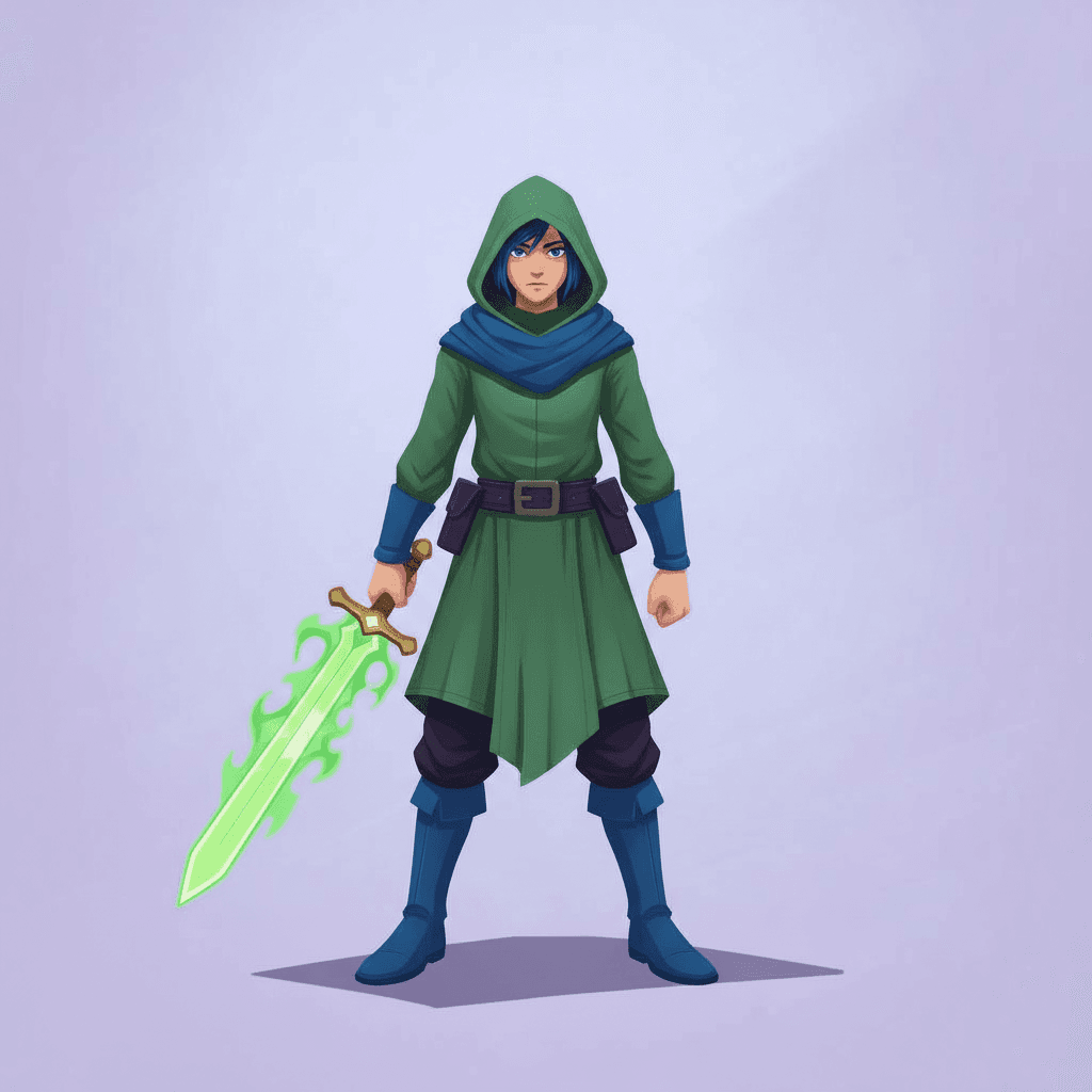 AutoSprite hero idle pose