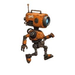 AutoSprite generated small robot jump animation loop