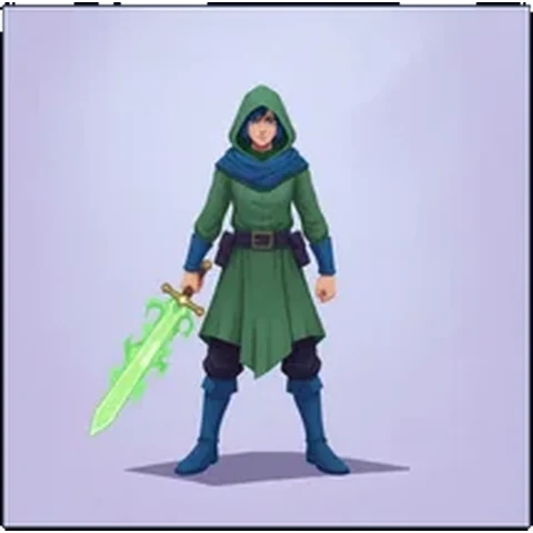 Hooded Blade — free game asset