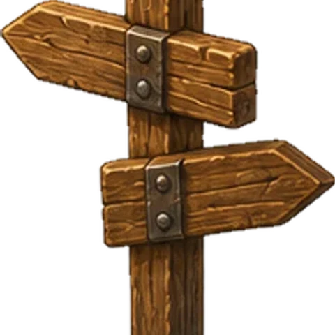 Signpost — free game asset
