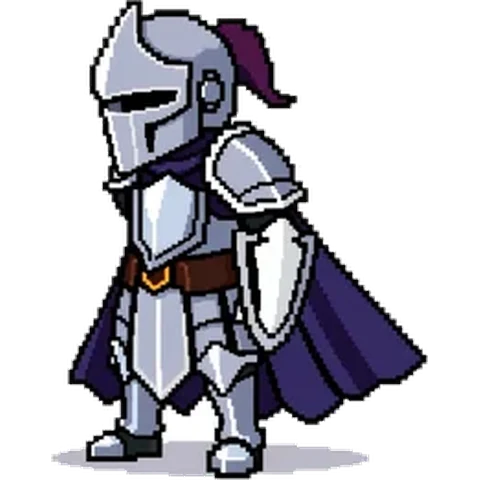 Silver Knight — free game asset