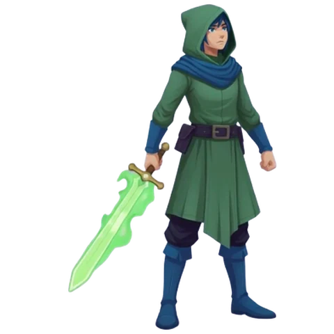 Hooded Blade — free game asset