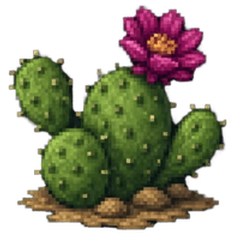 Flowering Cactus — free game asset