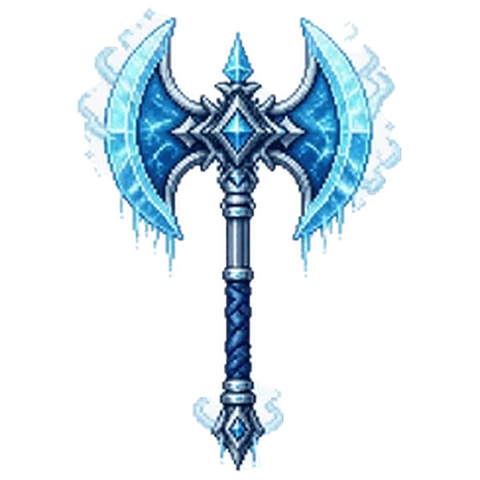 Frost Battleaxe — free game asset