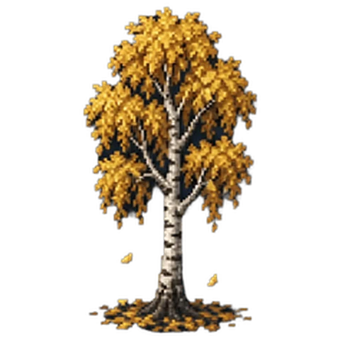 Golden Birch — free game asset