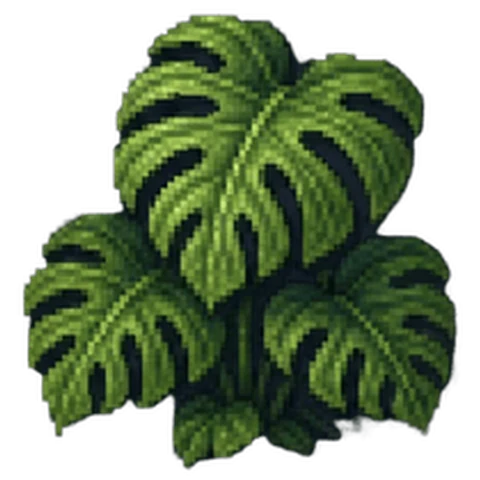 Monstera Bush — free game asset