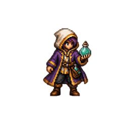 Potion toss custom animation, playing