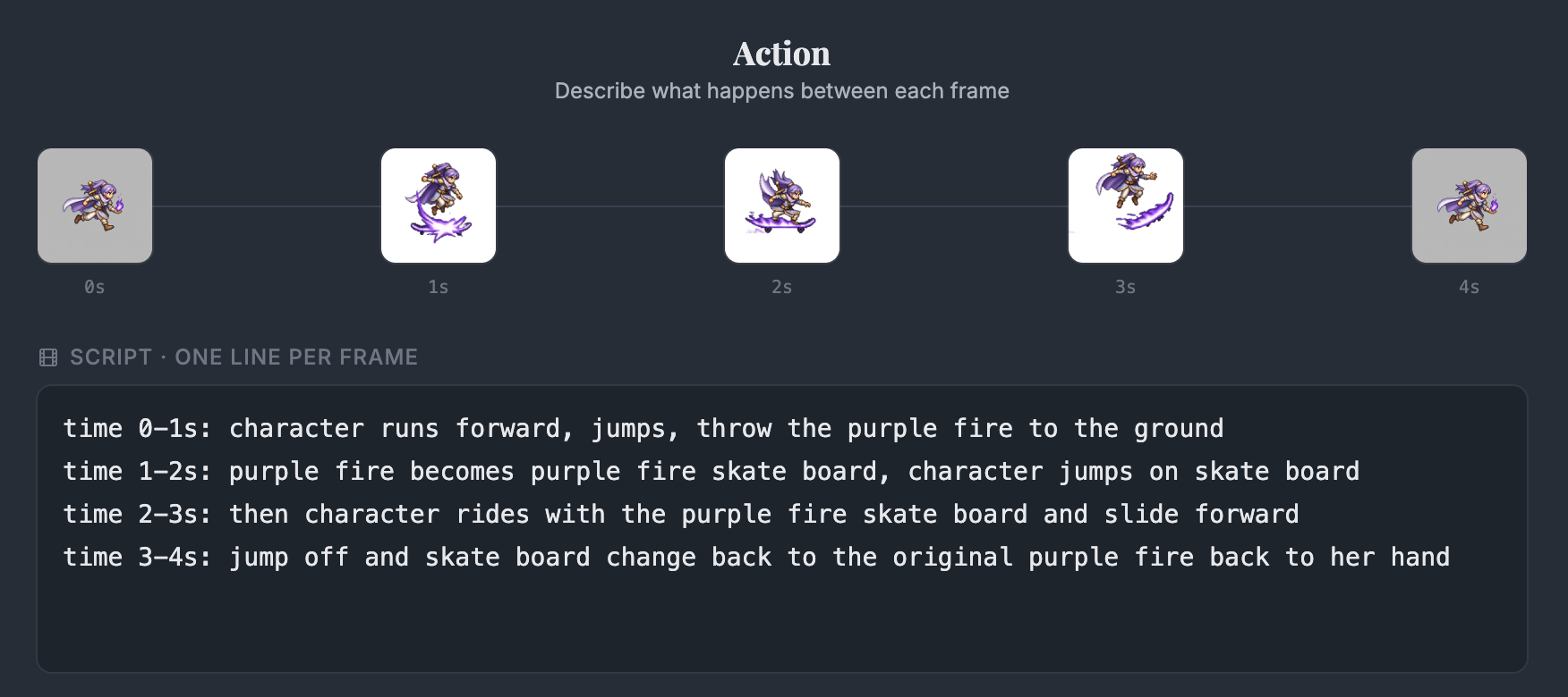 Arcane fireboard storyboard keyframes and script